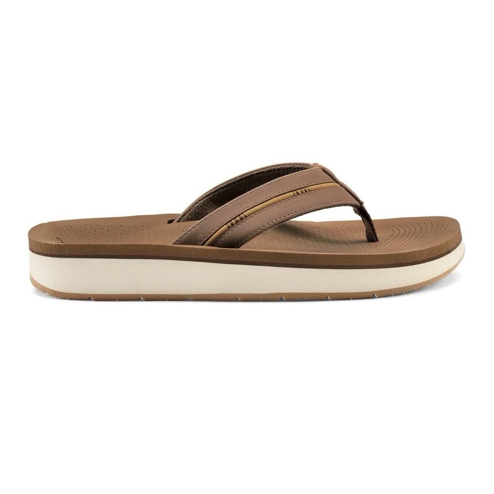 COBIAN Men's Ponto Rise Tan Arch Support Sandals (PTR24-200-08) Size 8 US EU 40 - Picture 5 of 5